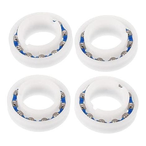Rodamientos de rueda de acero inoxidable de 4 piezas para limpiafondos, repuesto práctico para rodamientos de eje exteriores. (1/5)
