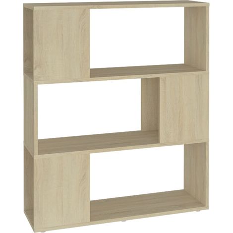 Maison Exclusive - Bücherregal Raumteiler Sonoma-Eiche 80x24x94 c