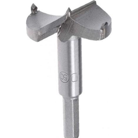 Forets de 50 mm en carbure de tungstène pour le bois, scie cloche, outil de perçage, fraise, gris et blanc
