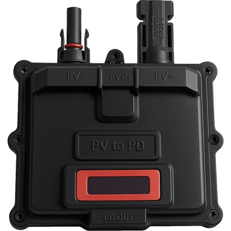 65-W-Solarladegerät, Photovoltaik-Wandler, 15–60-V-Eingang, USB-C PD 65 W, OLED-Display (Multispannung)