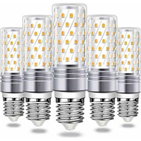 Ampoule LED Ampoule de maïs LED E27 16W, 6000K lumière chaude 900LM lumineux AC 230V suspension E27 360 ° LED faisceau, lot de 5 (1/4)