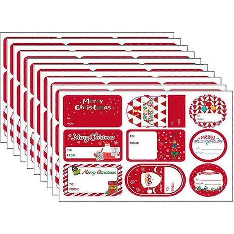 Étiquettes cadeaux de Noël, autocollants cadeaux, étiquettes nominatives cadeaux de Noël (voir photo)