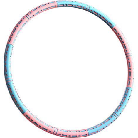 Cercle de fitness lesté pour l'exercice, cercle de fitness détachable avec noyau en acier inoxydable et mousse épaisse, cerceau de hula pour adultes, exercice de fitness doux pour brûler les graisses (1/5)