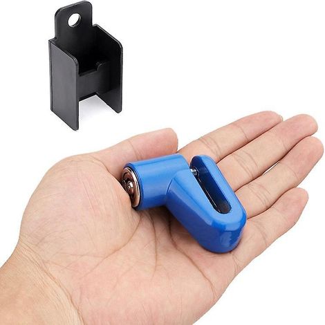 cadenas Antivol Moto Bleu 1 Pc Serrure De Disque De Frein Cadenas Antivol Moto Moto Scooter (1/3)