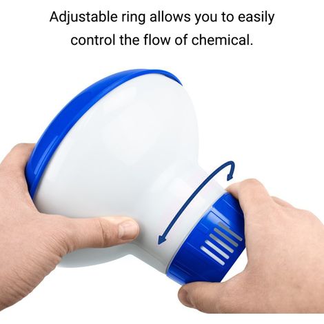 Distributeur flottant de chlore bromé, support pour pastilles de 7,6 cm (3 pouces), pour spa, jacuzzi et piscine (1/5)
