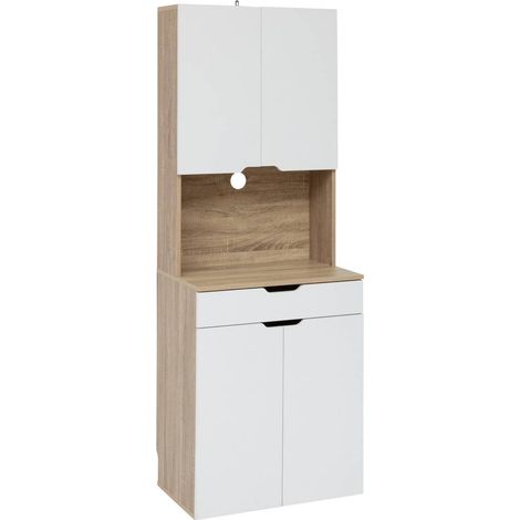 Comò da cucina a 4 ante in legno e bianco eat up - 5five
