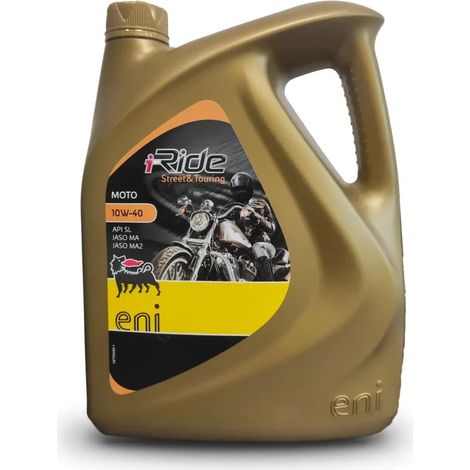 Huile moteur moto 10W40 semi-synthétique 4L Agip (Eni) MA2