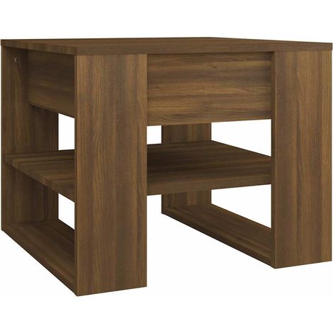 Maison Exclusive - Tavolino Salotto Rovere Marrone 55,5x55x45 cm Legno Multistrato (1/5)