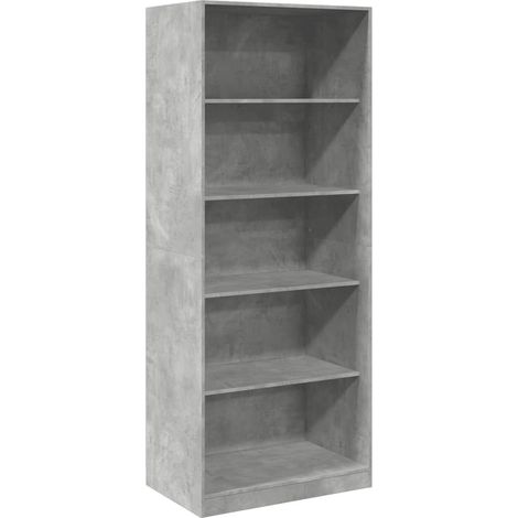 Maison Exclusive - Armadio Grigio Cemento 80x50x200 cm in Legno tecnico