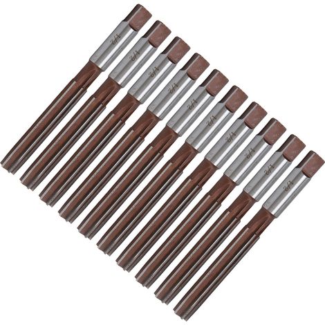 Kit de 10 alésoirs manuels à 6 lames de 1/2 pouce en acier 9SiCr pour plastique, bois et métal (1/5)