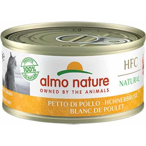Almo Nature Cat HFC Petto di Pollo 5022H Megapack - Almo Nature Cat HFC Petto di Pollo 5022H Megapack - Lattina Da 70 Gr (1/2)