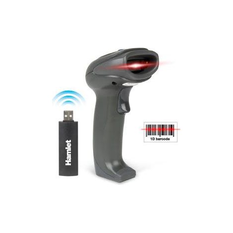 Hamlet HBCS1D10W Barcodeleser Tragbares Barcodelesegerät 1D Laser Schwarz (1/4)