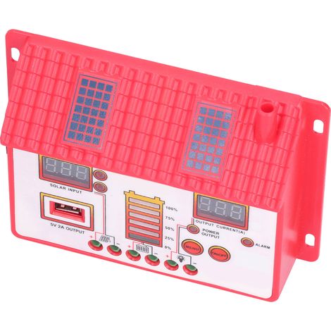 Solar-Laderegler in Hausform, 12 V/24 V, automatische Erkennung, LED-Digitalanzeige, Regler 10 A (1/5)
