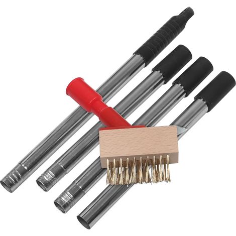 Moosentferner Bürste mit abnehmbarem 120cm Griff aus