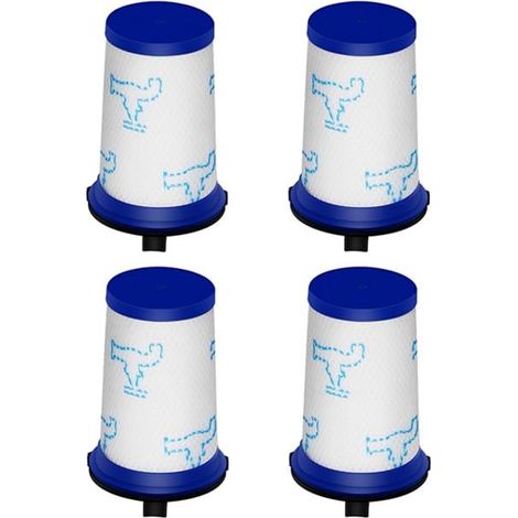 Cuatro filtros de repuesto para aspiradoras Rowenta ZR009001 y Tefal Air Force 360, compatibles con los modelos Air Force 360 RH9037 y RH9038. (1/5)