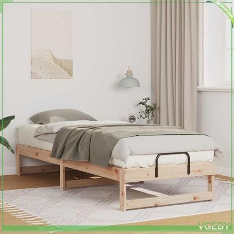 ABI Cadre de lit Marron 90 x 210 cm Pin massif 7291712317446 (1/5)