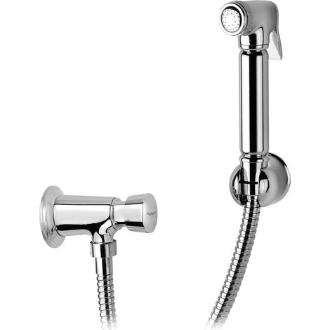 Robinet mural à fermeture temporisée TEMPOR avec douche de bidet, chrome (1/2)