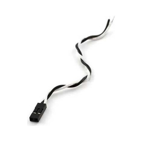 Câble Tordu avec Connecteur Dupont Femelle 2 Voies L 12 cm