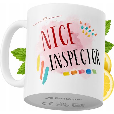 Mug humoristique pour inspecteur, avec un texte amusant et un design graphique original. Idéal pour les anniversaires, les fêtes et les occasions spéciales. Mug premium pour la maison, le bureau et le (1/5)
