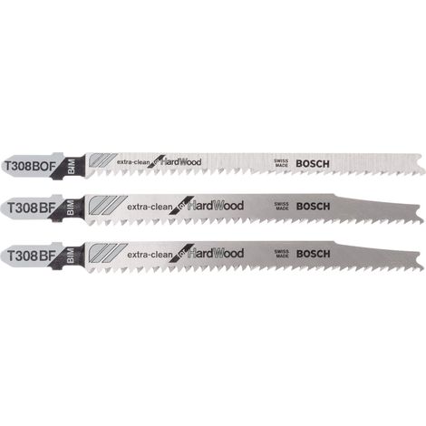 Lame de Scie Sauteuse pour Bois Dur Matériaux en Abrasifs, Lot de 3 (1/4)