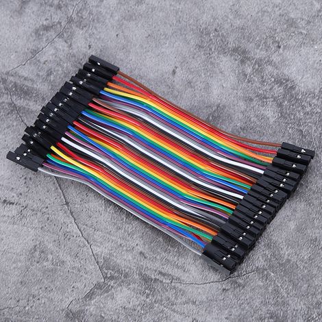 Lot de 10 câbles de connexion multicolores femelle-femelle pour ordinateurs et appareils électroniques grand public (1/5)