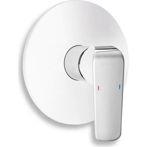 Novaservis Nobless Tina - Robinetterie de douche encastrée, blanc/chrome 38050,1 (1/2)