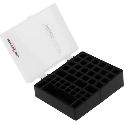 ANSMANN Batteriebox für 48 Batterien Akkus Größe AAA, AA, 9V (1/5)