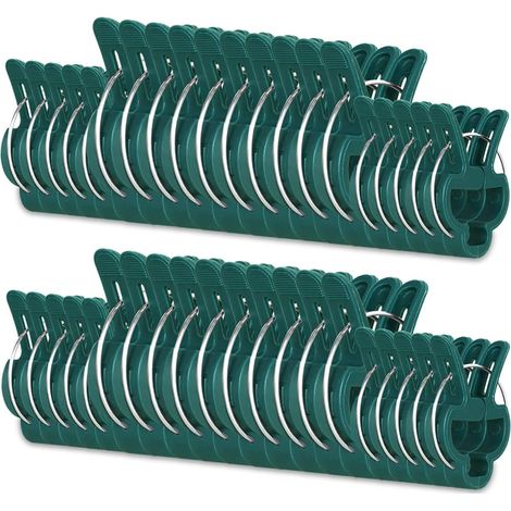 Paquete de 40 clips de soporte para plantas, flores y enredaderas para sujetar los tallos de tomate. 2 tamaños disponibles. (1/5)
