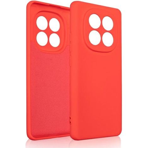 Custodia in silicone Beline per Xiaomi Redmi Note 14 Pro+ rosso/rosso (1/3)