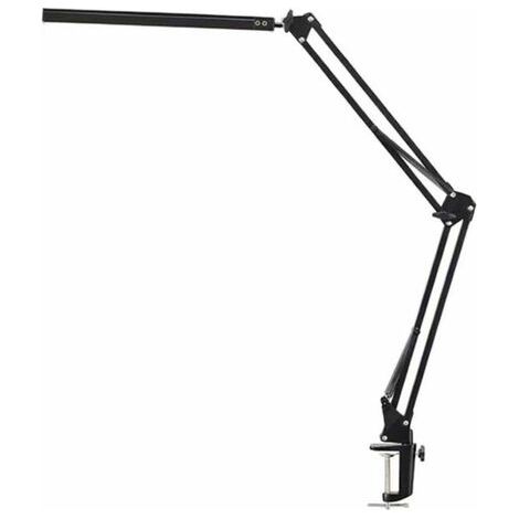 Lampe de Bureau LED à Pince,12W Lamp de Bureau Architecte avec Clamp, Atténuation et Température de Couleur Réglable, Bras Pivotant en Métal, LED Protection des Yeux(Noir), (1/5)
