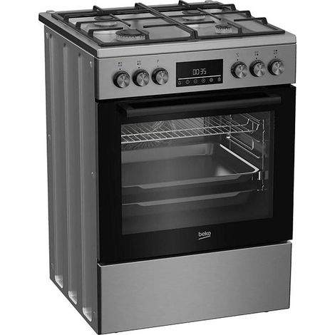 Beko FBM62330GXTN cuisinière gaz-o-électrique argenté 72L (1/3)