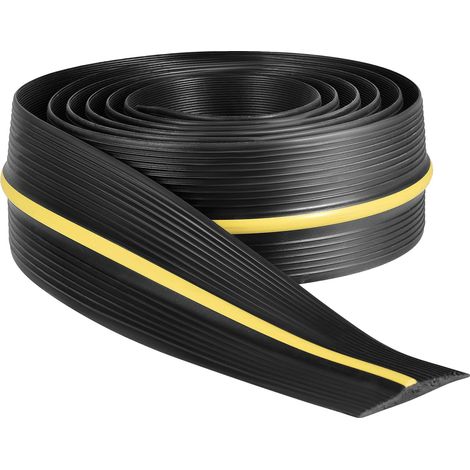 Bande d'étanchéité de porte de garage, design résistant aux intempéries, ajustement universel, 90mm, noir jaune, 3M (1/5)