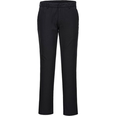 Pantalón Chino de trabajo Stretch Slim, Bajos S232 42 pulgadas Negro