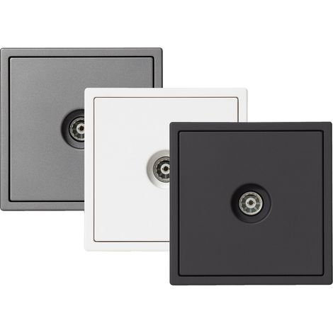 Prise Finale TV Luxe 990 Gris anthracite (1/4)