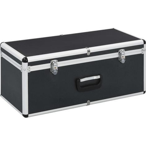 Maison Exclusive - Valigette 2 pz in Alluminio Nero (1/5)