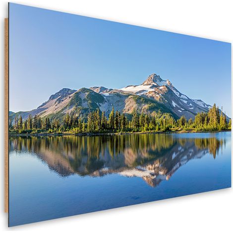 Quadro deco panel, Paesaggio del lago di foresta - 100x70 (1/5)