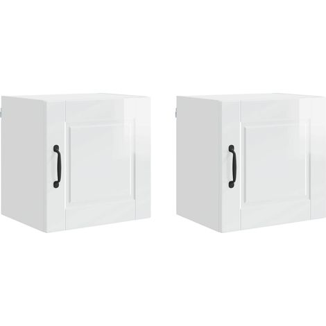 Maison Exclusive - Armario de Pared PORTO 2 pcs brillante 40 x 31