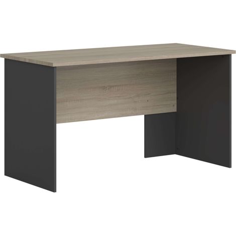 Table de bureau Nibis de style industriel en chêne Sonoma et gris anthracite 140 cm (1/5)