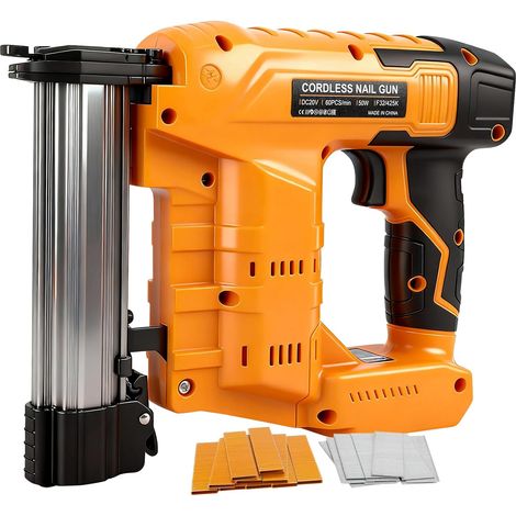 Dewalt 18V/20V Akku-Nagler (18GA), 2-in-1 Akku-Tacker, Akku-Tacker mit 1000 Nägeln und 1000 Klammern für Heimwerkerarbeiten