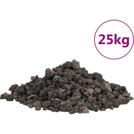 Roches volcaniques 25 kg noir 1-2 cm CFW69956 (1/5)