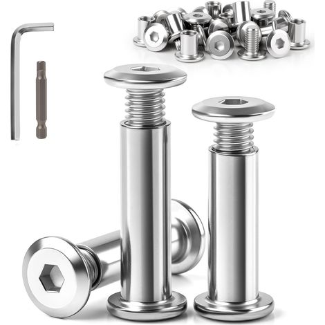 15 Pièces Vis de Connexion M8x12mm Acier Inoxydable (1/5)