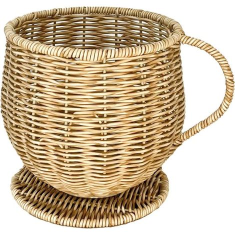 Porta capsule K-Cup in rattan intrecciato a mano per piano di lavoro – Cestino porta caffè di grande capacità, decorazione per piano cucina, accessori per bar in colore naturale (1/5)