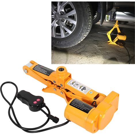 Cric ciseaux électrique 12 V 3 tonnes 42 cm, pompe à air pour pneus, clé électrique, kit de démontage de pneus (2) (1/5)