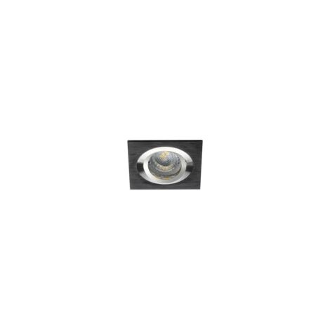 porta faretto incasso alluminio decorativo nero orientabile 1 luce GU10 quadrato (1/5)
