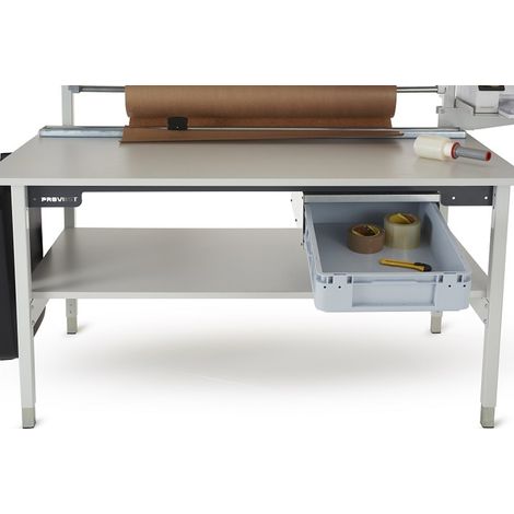 PROVOST - Caisson-tiroir en acier avec bac gerbable - Rangement pour table d'emballage