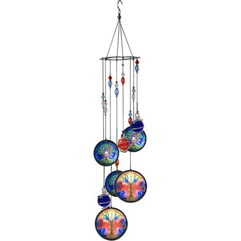 Carillons éoliens décoratifs d'extérieur, carillons éoliens commémoratifs en métal, carillons éoliens cadeaux pour la décoration de jardin, de maison et de cour (1/5)