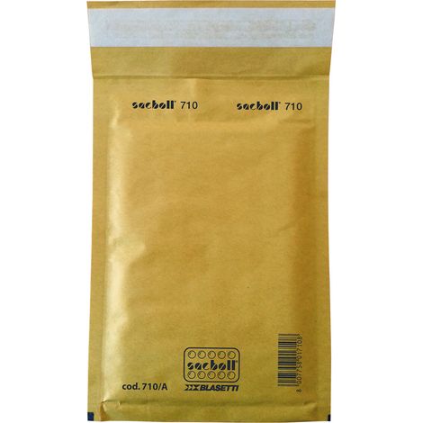 BUSTA CON IMBOTTITURA BOLLATA cm 14 x 27 gialla - cf.10 pz  - BLASETTI