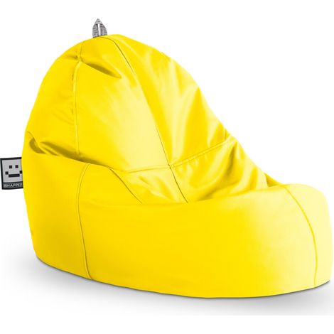 Puff Lounge Polipiel Indoor Amarillo Happers