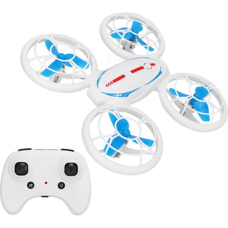 Drone 2,4 GHz télécommandé, quadricoptère lumineux LED, rotation à 360°, blanc, jouet pour enfants, cadeau d'anniversaire (1/5)