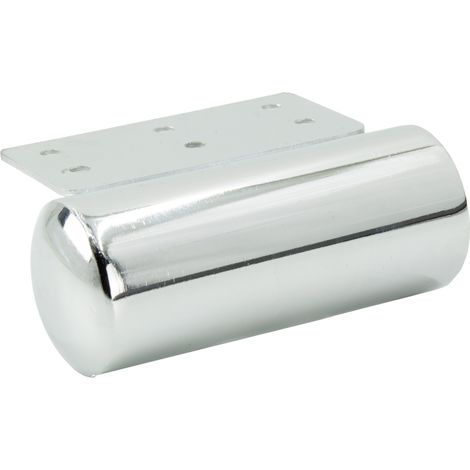 Möbelfuß Fass, silber verchromt, Höhe 40mm, Länge 10cm (1/3)